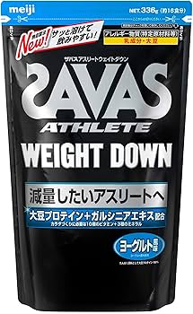 SAVAS - 明治 ザバス アスリート ウェイトダウン ヨーグルト風味 【約45食分】 3袋 ザバス プロ ウェイトダウン ヨーグルト風味 ( 800g )/ ザバス